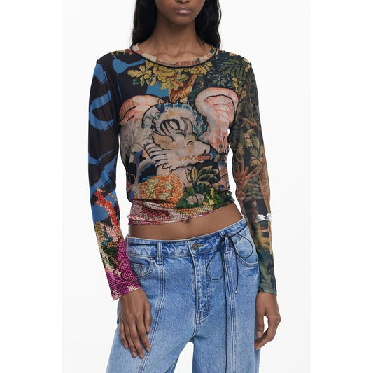 Camiseta negra de poliéster