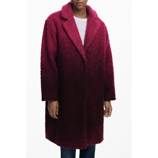 Chaquetas y abrigos de lana rosa