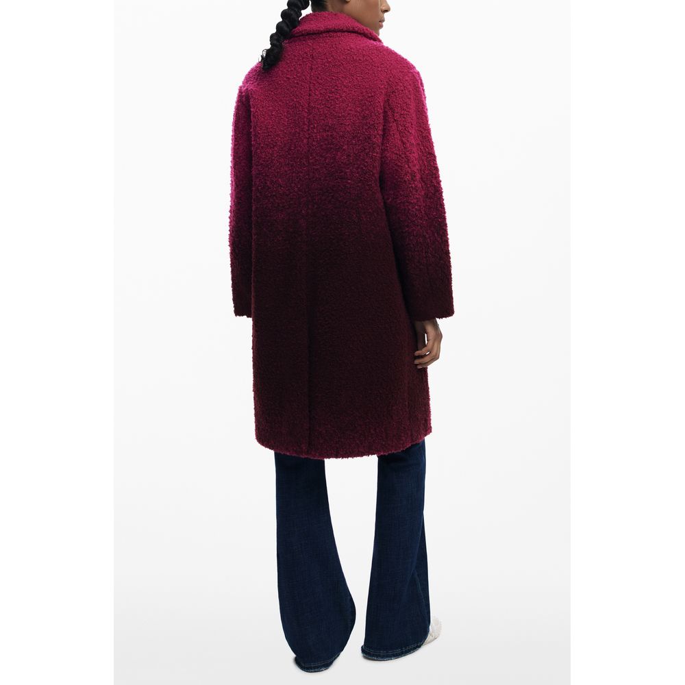 Chaquetas y abrigos de lana rosa
