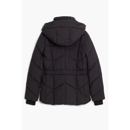 Black Polyester Women Jacket