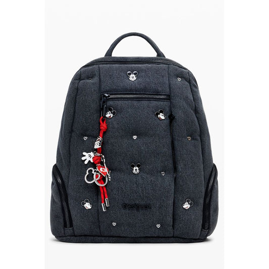 Mochila de poliéster gris