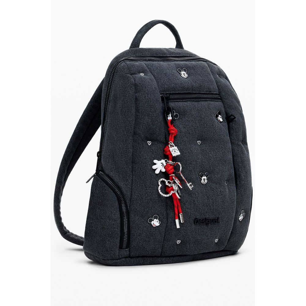 Mochila de poliéster gris