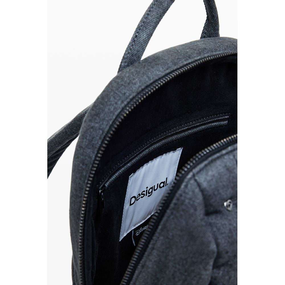 Mochila de poliéster gris