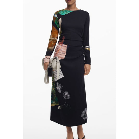 Black Elastane Dress