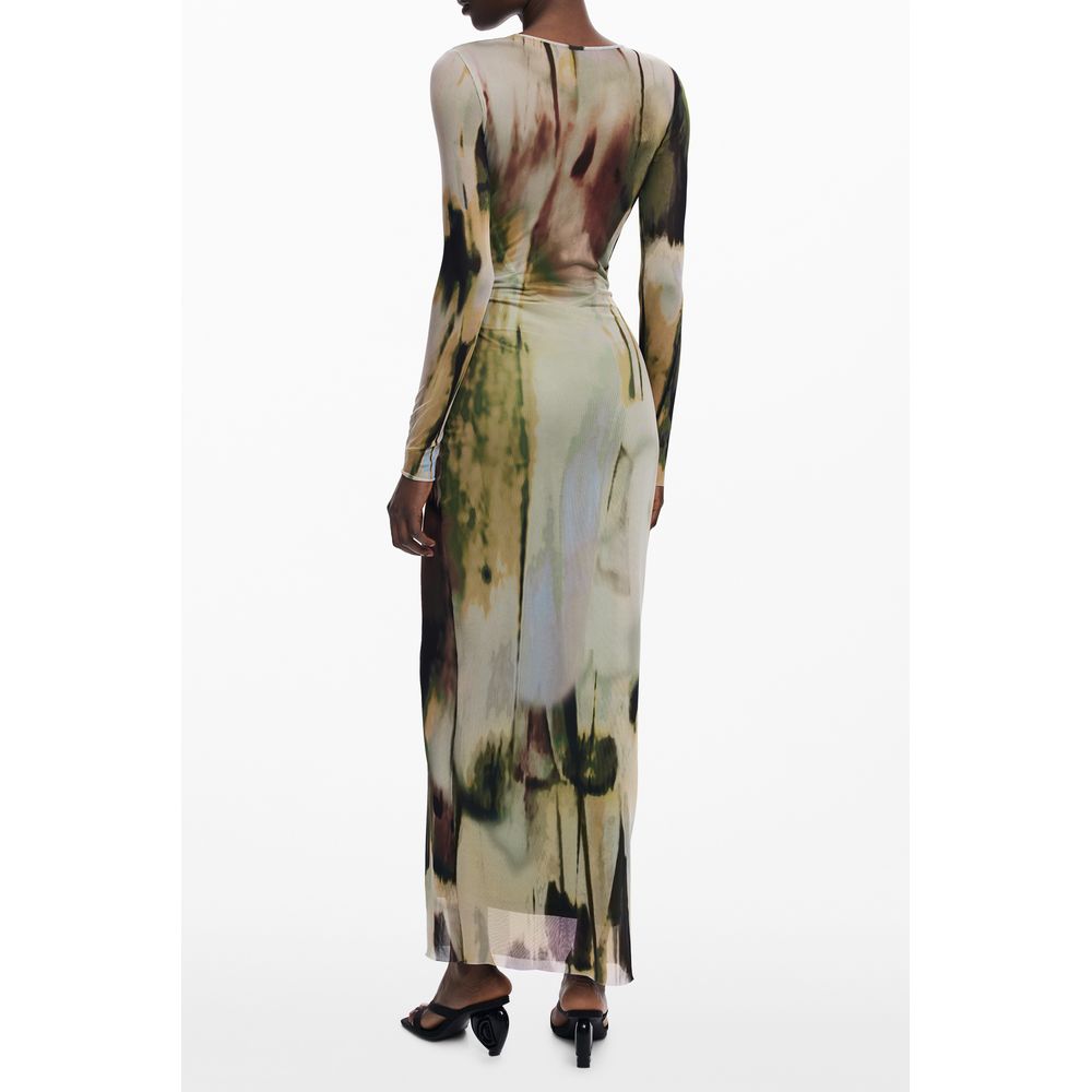 Green Polyester Women Dress