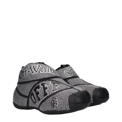 Black Cotton Sneakers