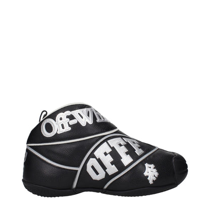Black Leather High Tops