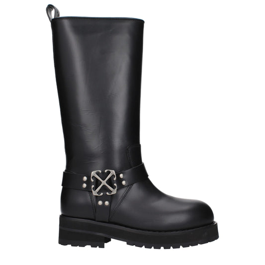 Black Leather Boots