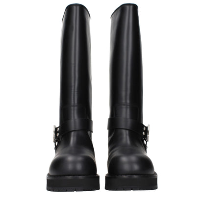 Black Leather Boots