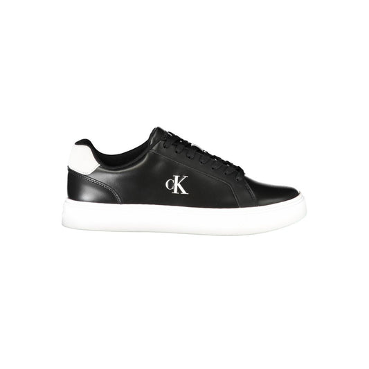 Sneaker de cuero negro para hombre