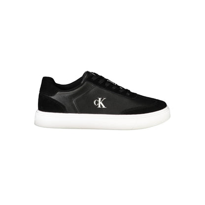 Sneaker de cuero negro para hombre