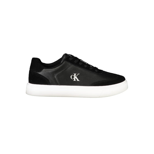 Sneaker de cuero negro para hombre
