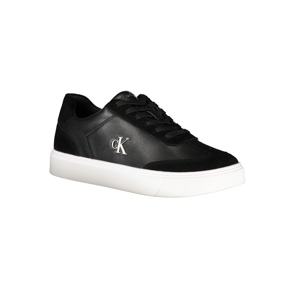 Sneaker de cuero negro para hombre