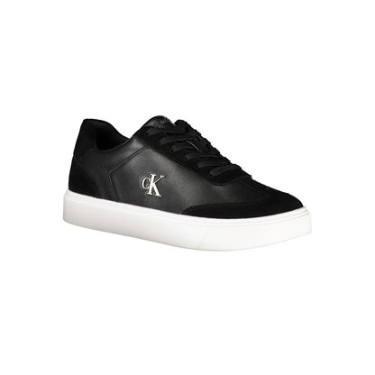 Sneaker de cuero negro para hombre