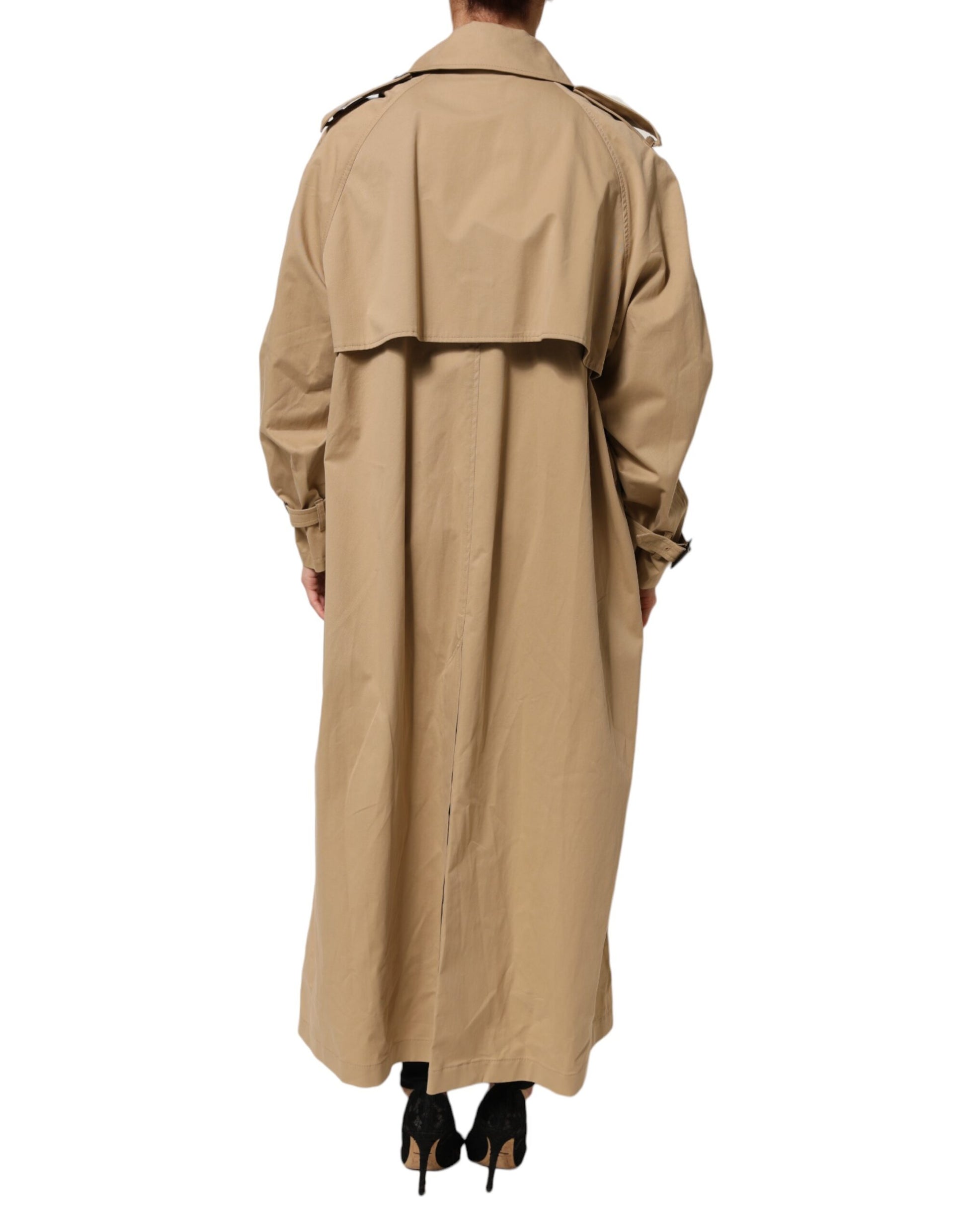 Chaquetón de doble botonadura caqui