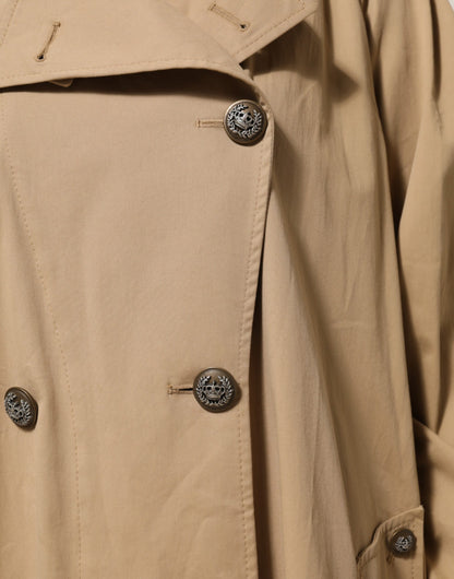 Chaquetón de doble botonadura caqui