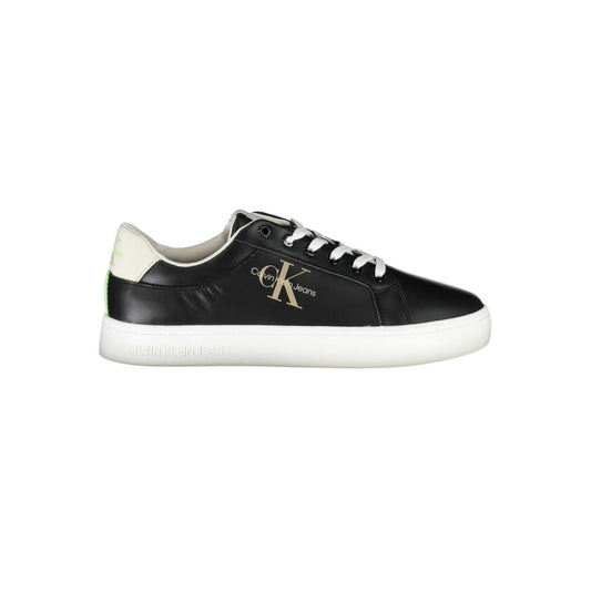 Zapatilla de poliéster negra