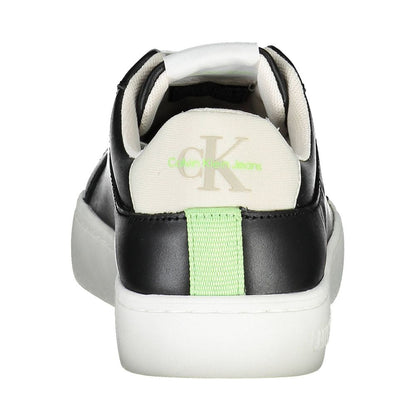 Zapatilla de poliéster negra