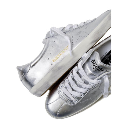 Sneaker de piel gris para hombre