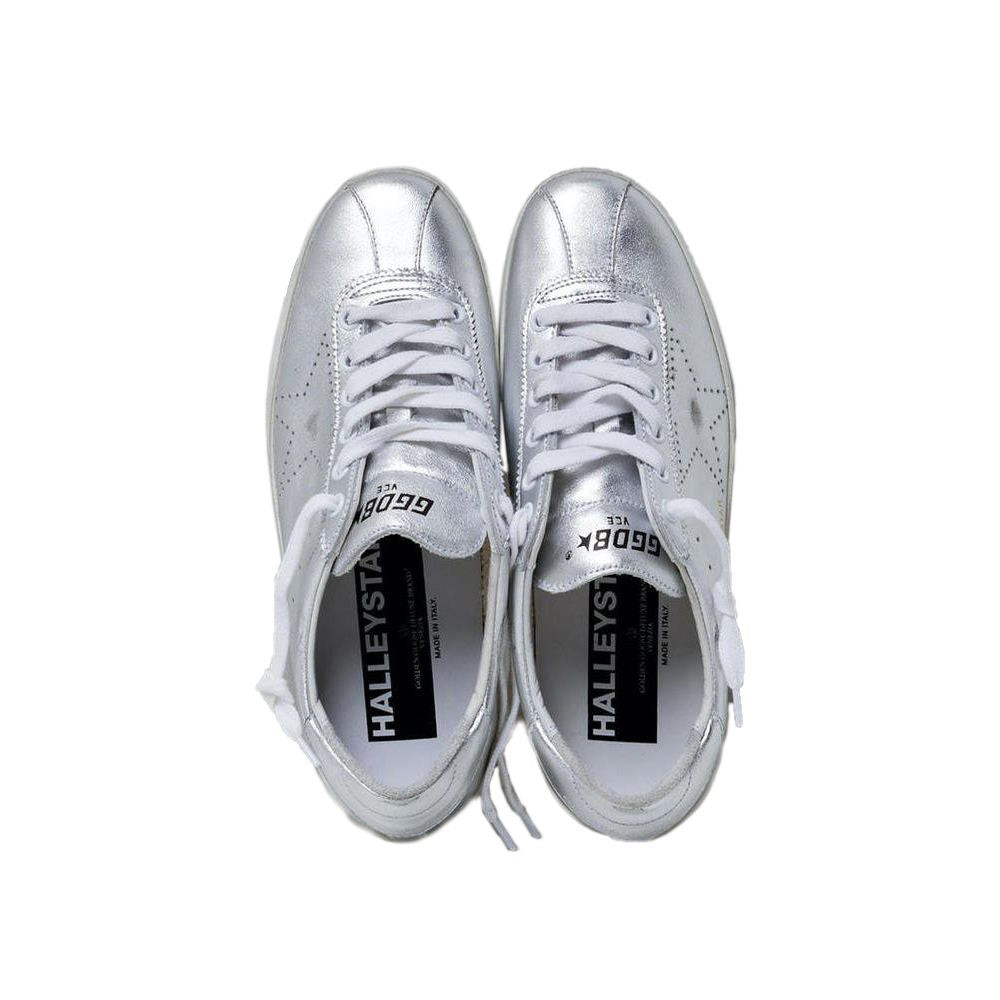 Sneaker de piel gris para hombre