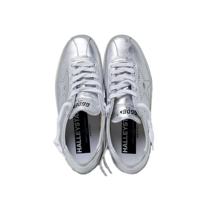 Sneaker de piel gris para hombre