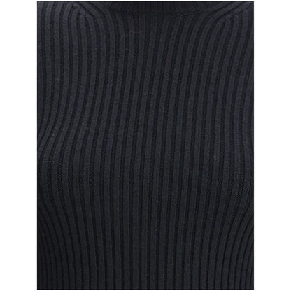 Ribbed long-sleeve T-shirt