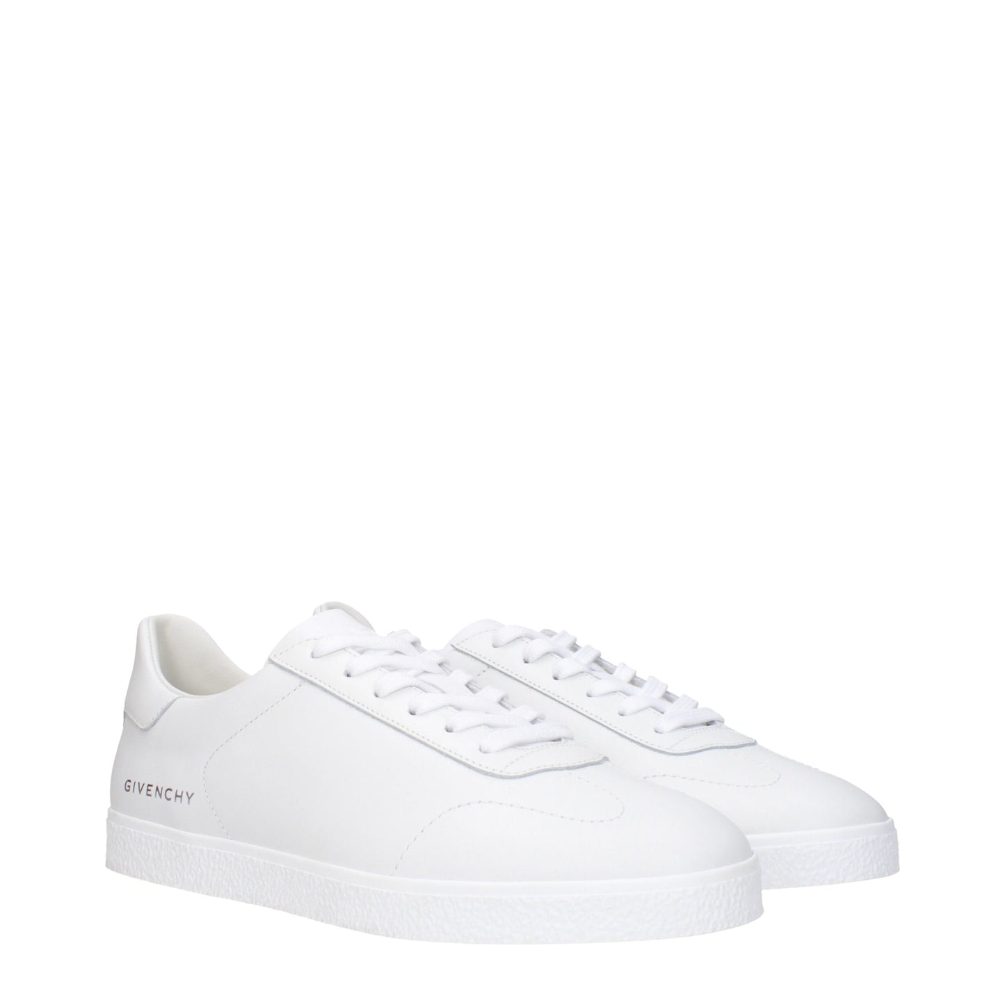White Leather Low Tops