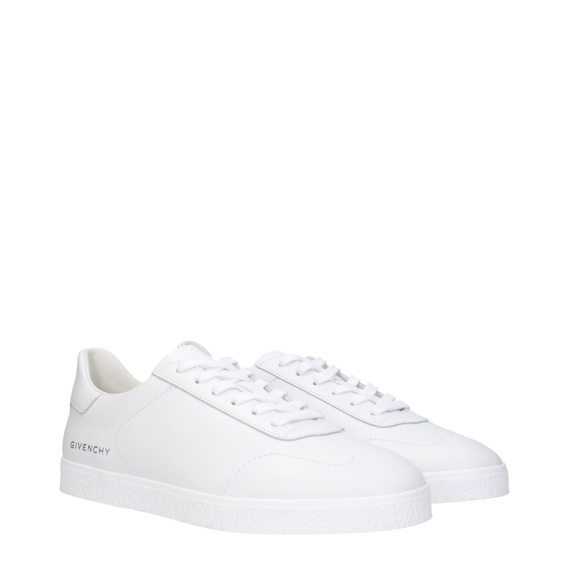 White Leather Low Tops
