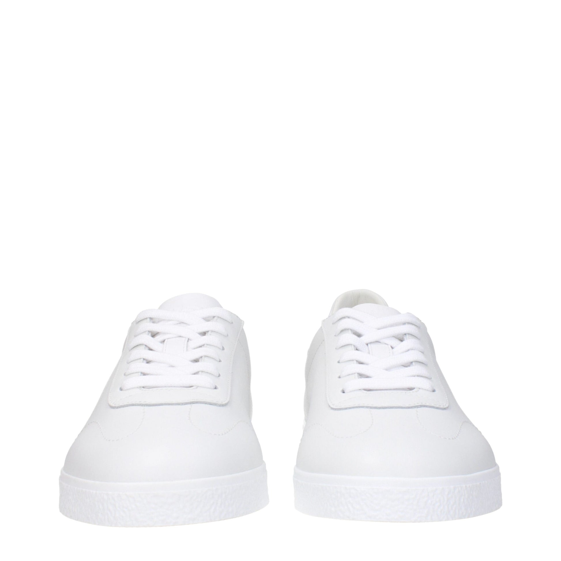 White Leather Low Tops
