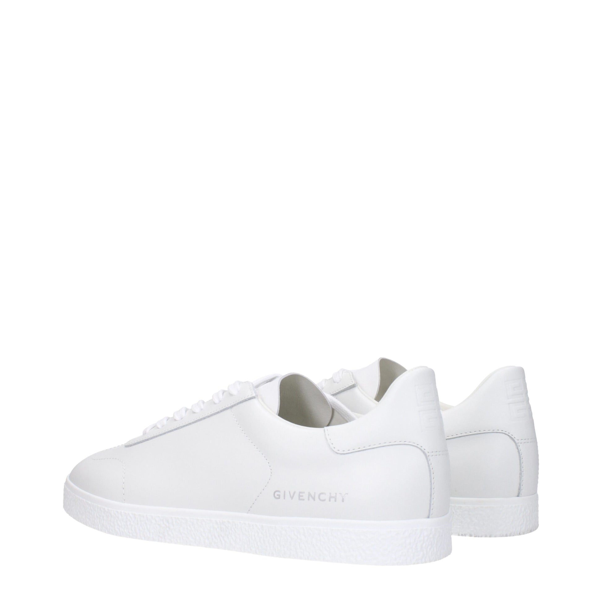 White Leather Low Tops