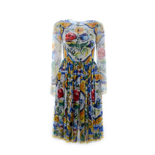 Silk Maiolica Dress
