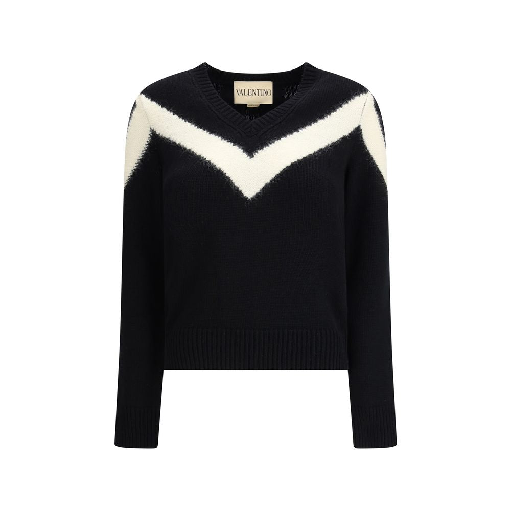 Wool Sweater with a bow at the back